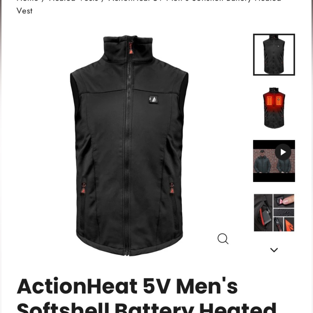 Brand New ActionHeat Men's Heated Vest - Picture 1 of 4